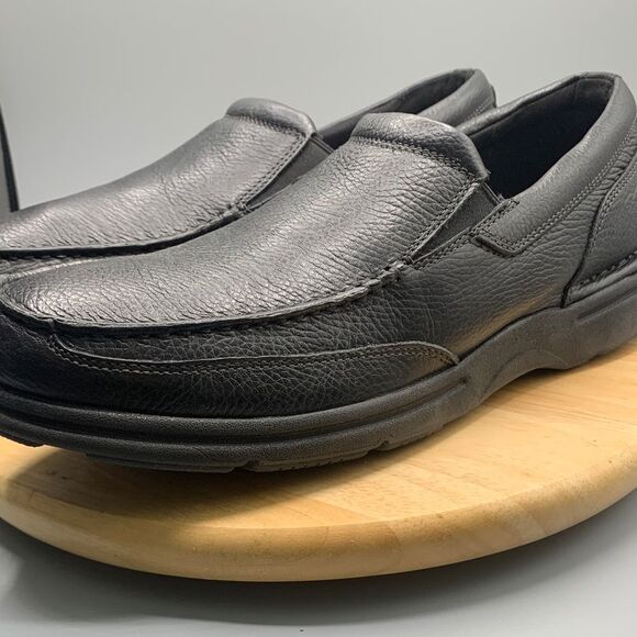 Rockport | Men\'s 13 | Black Leather Slip-Resistant Loafers main image 6